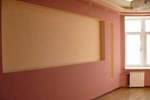 Покраска стен или потолка из гипсокартона