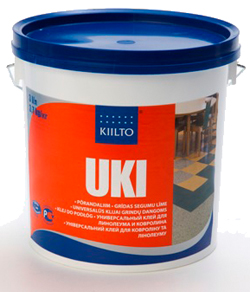 Kiilto «UKI» универсальный клей для линолеума и ковролина (для впитывающих оснований) (3 л)