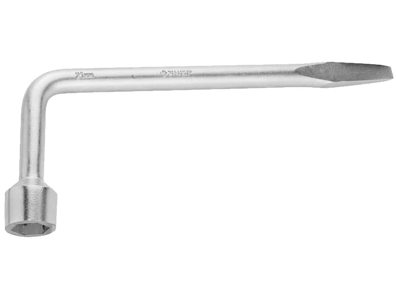 Ключ баллонный ЗУБР ″Мастер″ L-образный, с монтажной лопаткой, 21мм