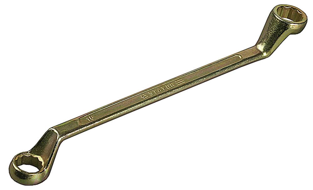 Накидной гаечный ключ изогнутый 20 х 22 мм, STAYER