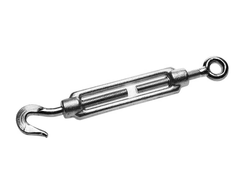 Талреп Зубр DIN 1480, крюк-кольцо, оцинкованный, кованая натяжная муфта, М14, ТФ5, 3 шт