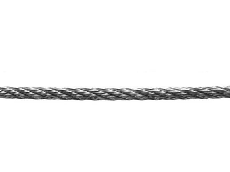 Трос Зубр стальной, DIN 3055, оцинкованная сталь, синтетическая сердцевина, d=10мм, L=50м