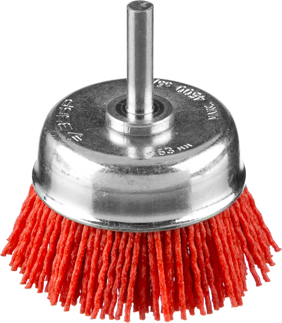ЗУБР 63 мм, нейлоновая проволока, чашечная щетка для дрели, Профессионал (35165-063)