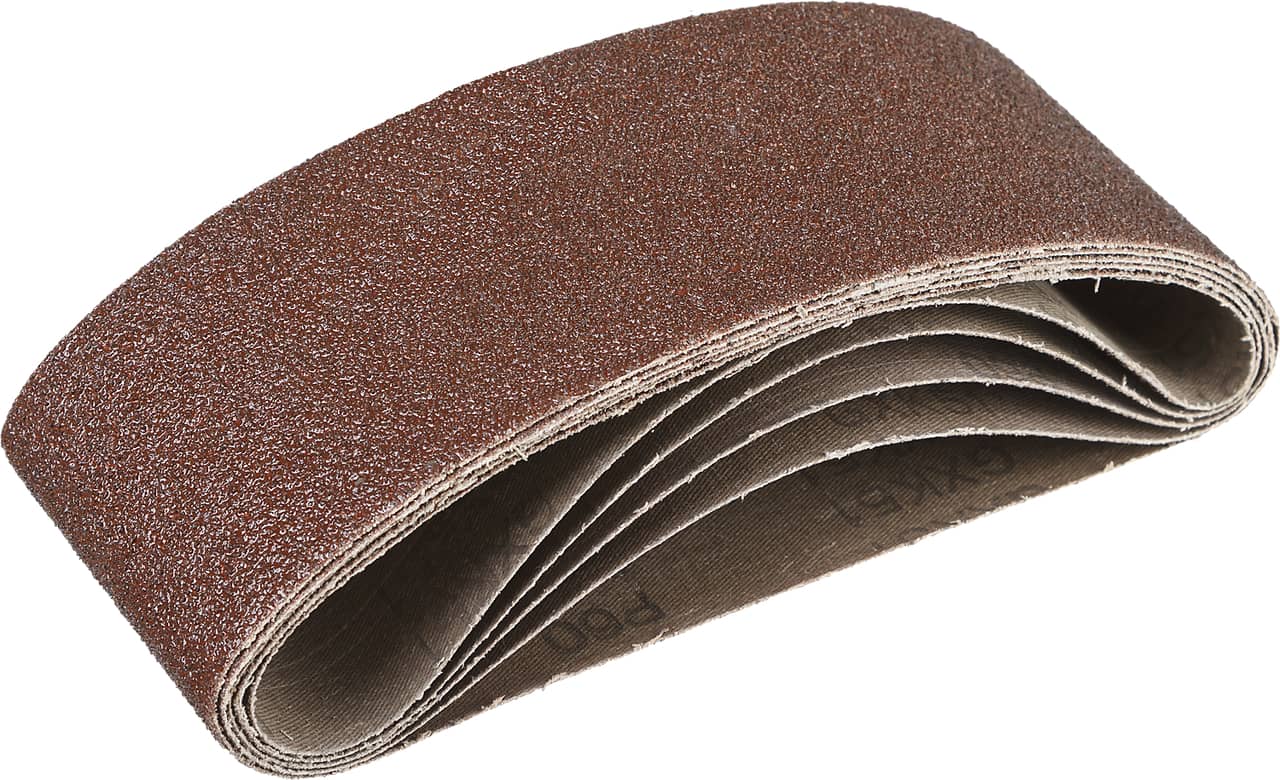 ЗУБР 75х457 мм, P60, лента шлифовальная СТАНДАРТ, для ЛШМ, 5 шт.