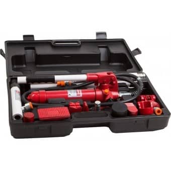 ЗУБР 4т набор для правки кузова гидравлический в пластик. кейсе, Эксперт