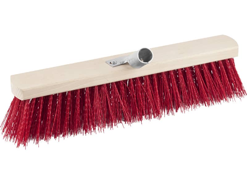 Щетка GRINDA "EURO" уличная без ручки, буковая колодка, жесткая щетина, с металлическим держателем для черенка, 30см