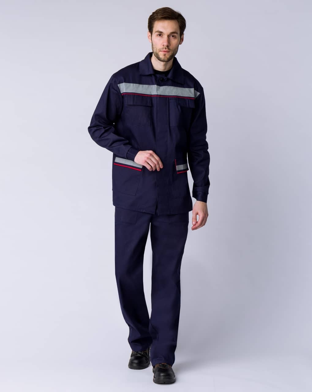 Костюм Профессионал СОП NEW (тк.Саржа,230) п/к, т.синий, 52-54/ 194-200