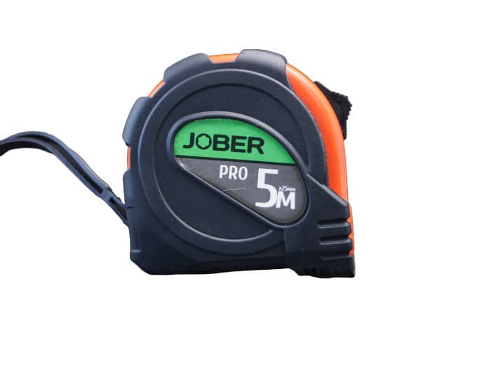 Рулетка 5м двухкомпонентная  полотно 19 мм Jober профи (521009)