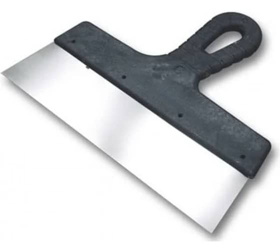 Шпатель фасадный Bohrer 150 мм (нержавеющая сталь 0,45 мм, пластмассовая ручка) (ШП-150351)