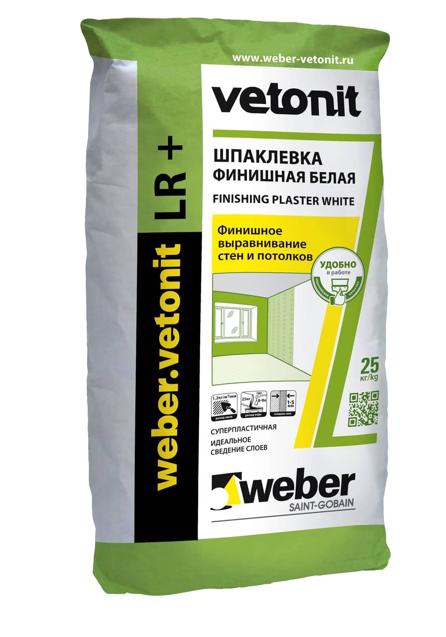 Weber Vetonit «LR+» Шпаклевка финишная (25 кг)