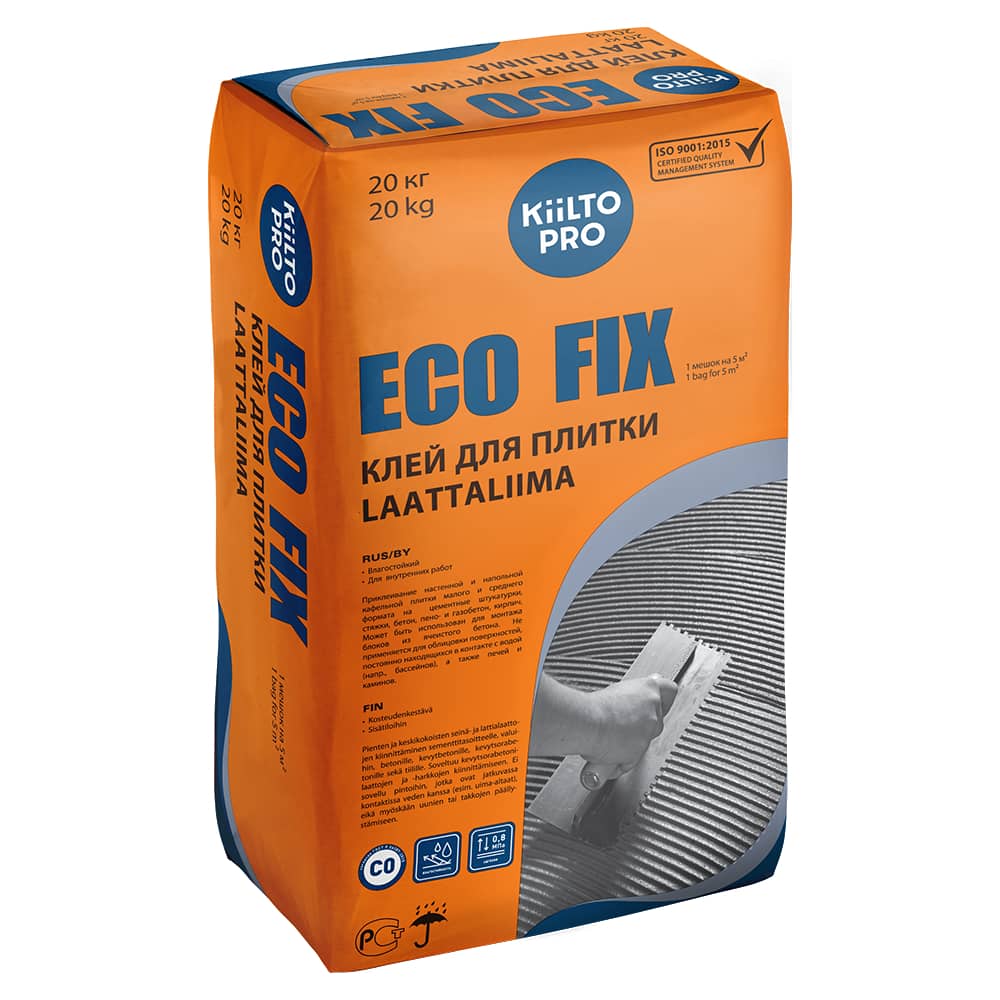 Kiilto «ECO FIX» клей для плитки (20 кг)
