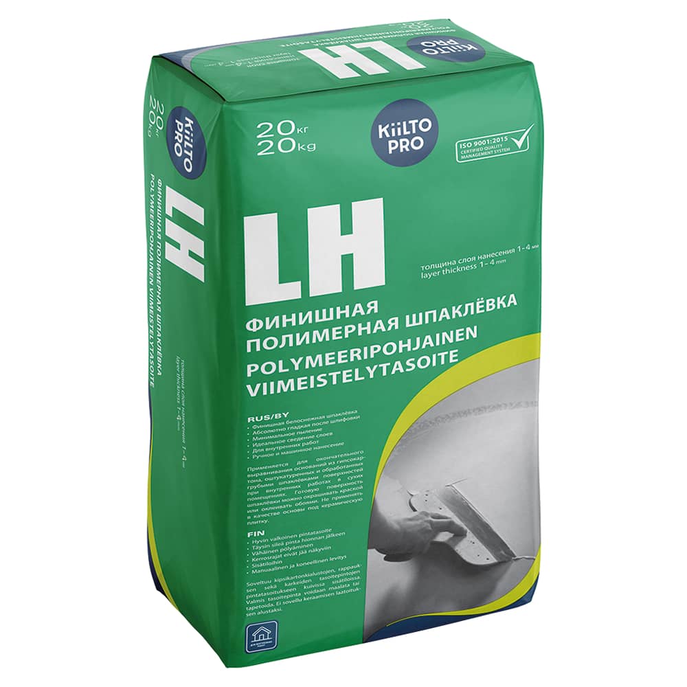 Kiilto «LH» Финишная полимерная шпатлевка (20 кг)