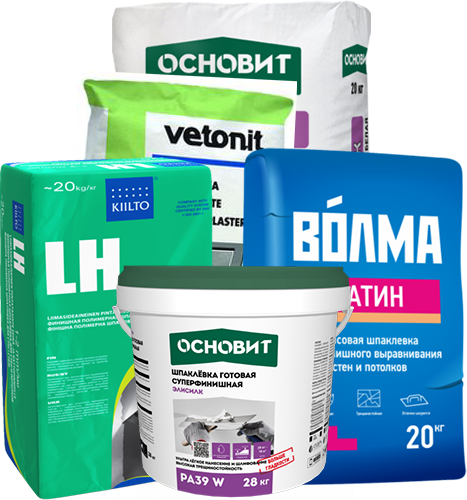 Финишные шпатлевки для сухих помещений