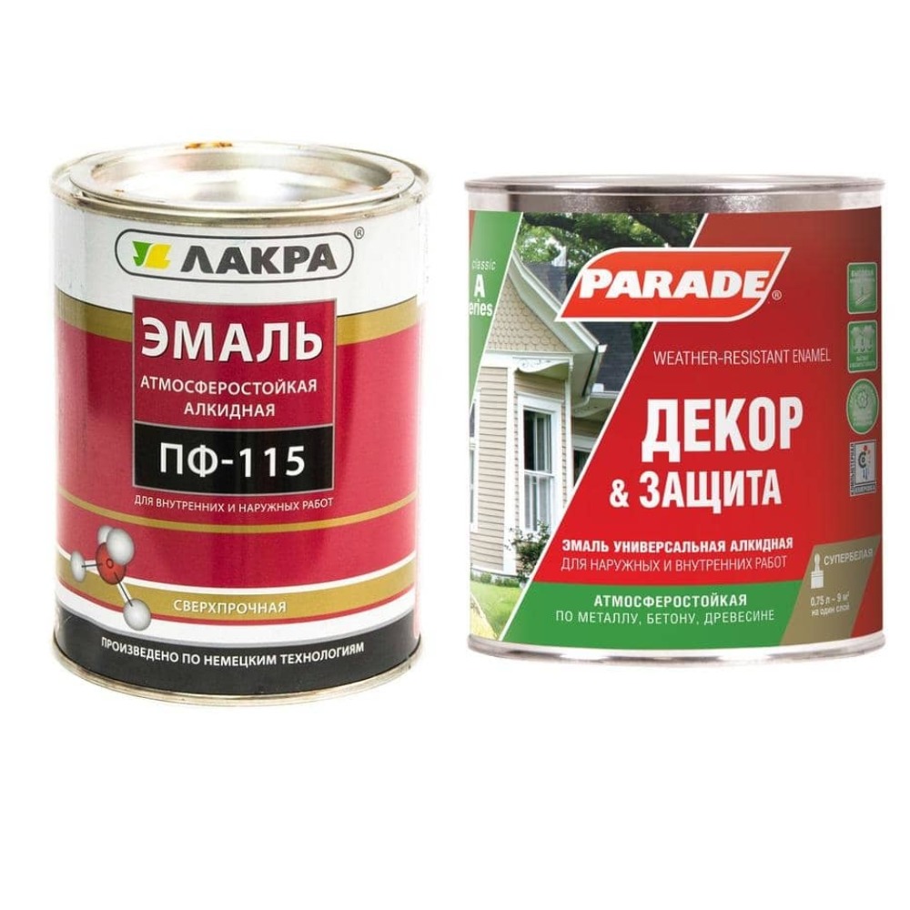 Эмаль алкидная ПФ-115 универсальная и другие