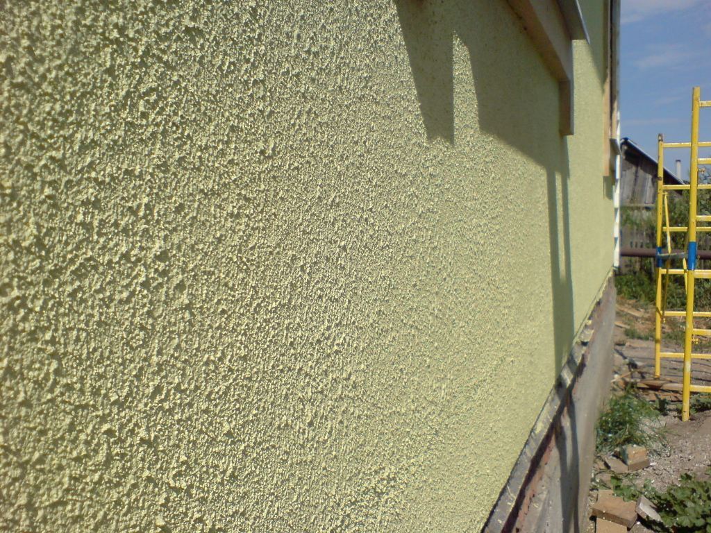 Декоративная покраска стен фасада